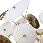 Люстра с белыми и золотистыми цветами Dahlia Flowers Lamp варинант исполнения - 7 | Loft Concept в Твери