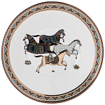 Чайный сервиз из фарфора с изображением лошадей на 6 персон 15 предметов Porcelain Horse Set  варинант исполнения - 6 | Loft Concept в Твери