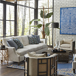 Приставной стол с металлическим золотым  основанием и чёрной столешницей Paradigm варинант исполнения - 2 | Loft Concept в Твери