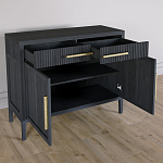 Буфет Primo с двумя ящиками и двумя фасадами Черный дуб варинант исполнения - 4 | Loft Concept в Твери