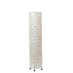 Торшер из перламутра на металлическом каркасе Indonesian Cylinder варинант исполнения - 4 | Loft Concept в Твери