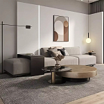 Комплект их 2-х круглых дизайнерских журнальных столов Difelap варинант исполнения - 2 | Loft Concept в Твери