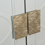 Шкаф бежевый двухдверный с полками и штангой Eccentricity варинант исполнения - 3 | Loft Concept в Твери