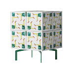 Тумба  с рисунком ShortT Pina Colada Green варинант исполнения - 3 | Loft Concept в Твери