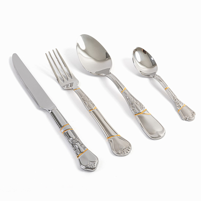 Набор столовых приборов Seletti Cutlery set Сталь Набор столовых приборов Seletti Cutlery set Сталь в Твери | Loft Concept