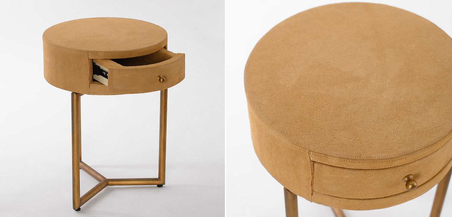 Приставной стол Suede Side Table Приставной стол Suede Side Table - Loft-Concept в Твери