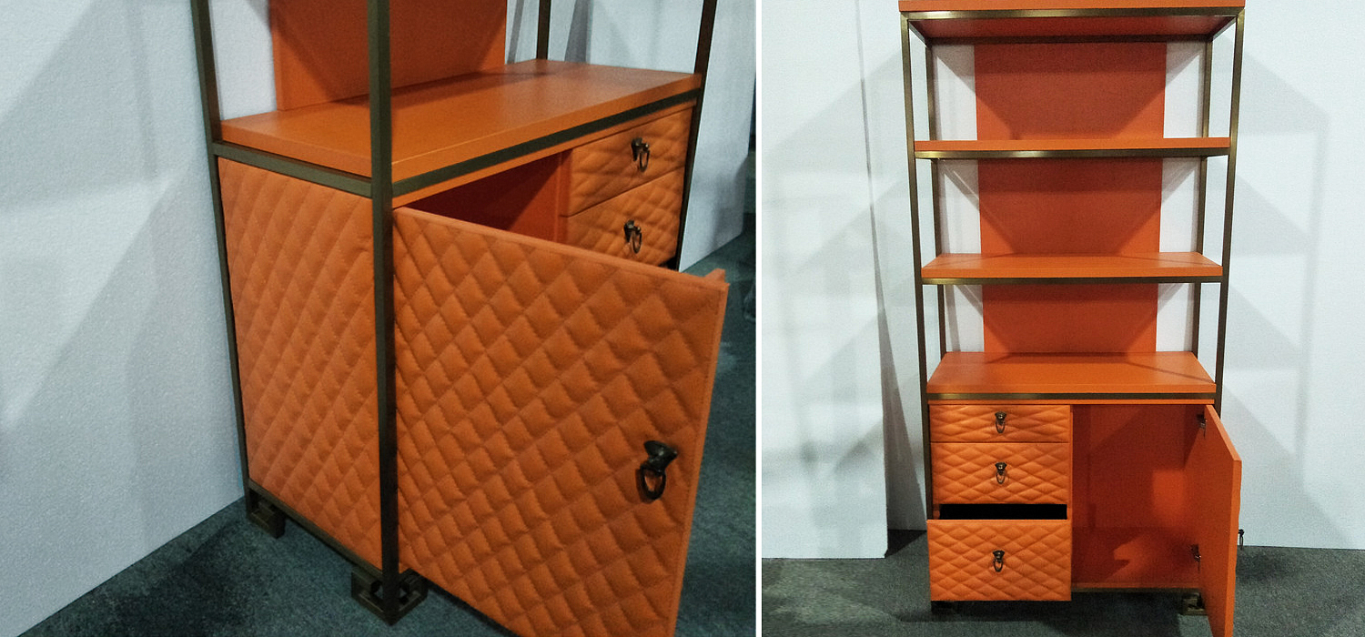 Стеллаж Bookcase Leather Capitone Стеллаж Bookcase Leather Capitone - Loft-Concept в Твери