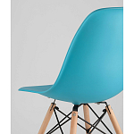 Пластиковый стул на ножках из массива бука Eames Torquoise варинант исполнения - 3 | Loft Concept в Твери