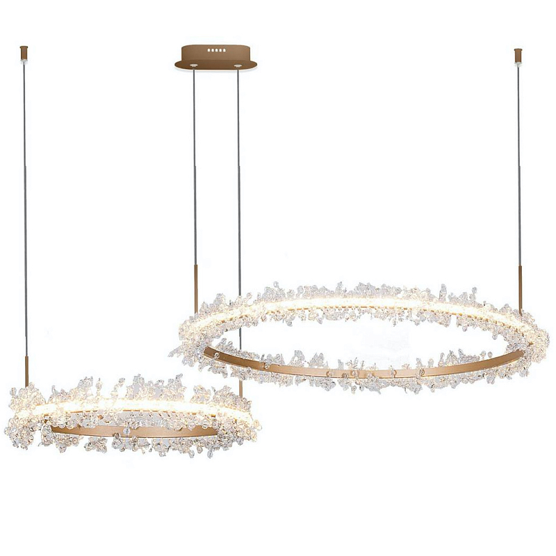 Люстра Shining Rings Золотой Прозрачный Люстра Shining Rings Золотой Прозрачный в Твери | Loft Concept