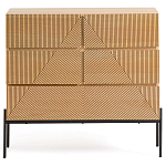 Комод с геометрическим рисунком на ящиках Anders Light Wood варинант исполнения - 2 | Loft Concept в Твери