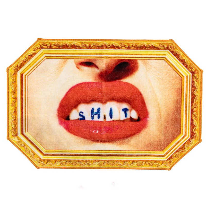 Коврик Seletti Shit (Face) Оранжевый Красный Коврик Seletti Shit (Face) Оранжевый Красный в Твери | Loft Concept