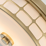 Потолочный светильник для ванных комнат цвета латунь в виде металлической клетки с геометрическими узорами Quoizel варинант исполнения - 4 | Loft Concept в Твери