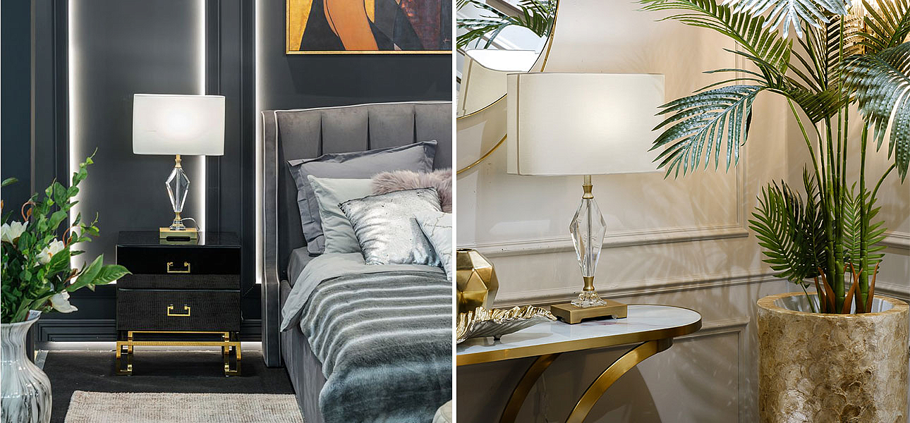 Настольная лампа Glass Diamond Decor Настольная лампа Glass Diamond Decor - Loft-Concept в Твери