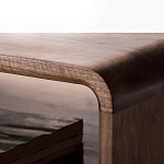 Кофейный стол из дерева с ящиком и нишей для хранения Coffee Walnut Table варинант исполнения - 6 | Loft Concept в Твери