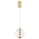 Подвесной светильник с плафоном в форме шара Inner Gleam Orb gold варинант исполнения - 4 | Loft Concept в Твери