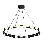 Люстра кольцевая с круглыми светодиодными источниками света Maxine Light варинант исполнения - 4 | Loft Concept в Твери