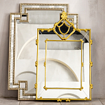 Зеркало прямоугольное Golden Classic Ornament Mirror варинант исполнения - 5 | Loft Concept в Твери