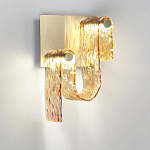 Бра волнистой формы из фактурного стекла Wave варинант исполнения - 6 | Loft Concept в Твери