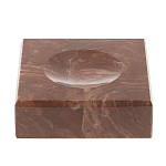 Подставка под шар квадратная из натурального камня Лемезит Natural Stone Sphere Stands варинант исполнения - 1 | Loft Concept в Твери