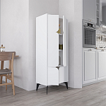 Комод белый с 4-мя дверцами на металлических ножках SPARK MULTIPURPOSE CABINET WHITE варинант исполнения - 7 | Loft Concept в Твери