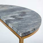 Кофейный столик с подстольем из металла Halves варинант исполнения - 2 | Loft Concept в Твери