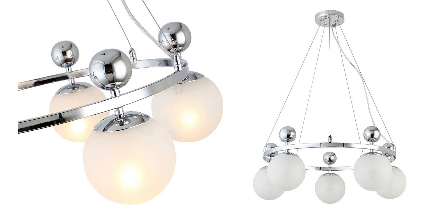 Люстра Demian Chrome Chandelier Люстра Demian Chrome Chandelier - Loft-Concept в Твери