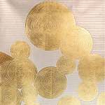 Обои ручная роспись в стиле Арт-деко Namban Colourway SC-289 on gold gilded paper варинант исполнения - 2 | Loft Concept в Твери