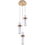 Подвесной светильник золото Trio Odile Acrylic Tube Hanging Lamp Gold варинант исполнения - 3 | Loft Concept в Твери