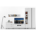 Полка навесная белая открытая Strict Lines  варинант исполнения - 6 | Loft Concept в Твери