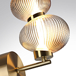 Бра с 2-мя рифлеными стеклянными шарами Marcelh Light варинант исполнения - 8 | Loft Concept в Твери