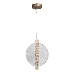 Подвесной светильник с круглым стеклянным плафоном Gingham варинант исполнения - 5 | Loft Concept в Твери