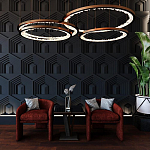 Гипсовая 3D Панель HEXAGON TEMPLE варинант исполнения - 1 | Loft Concept в Твери