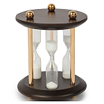 Часы круглые настольные Time Forward песочные варинант исполнения - 1 | Loft Concept в Твери