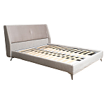 Кровать двуспальная серая Heart of the Bedroom варинант исполнения - 1 | Loft Concept в Твери