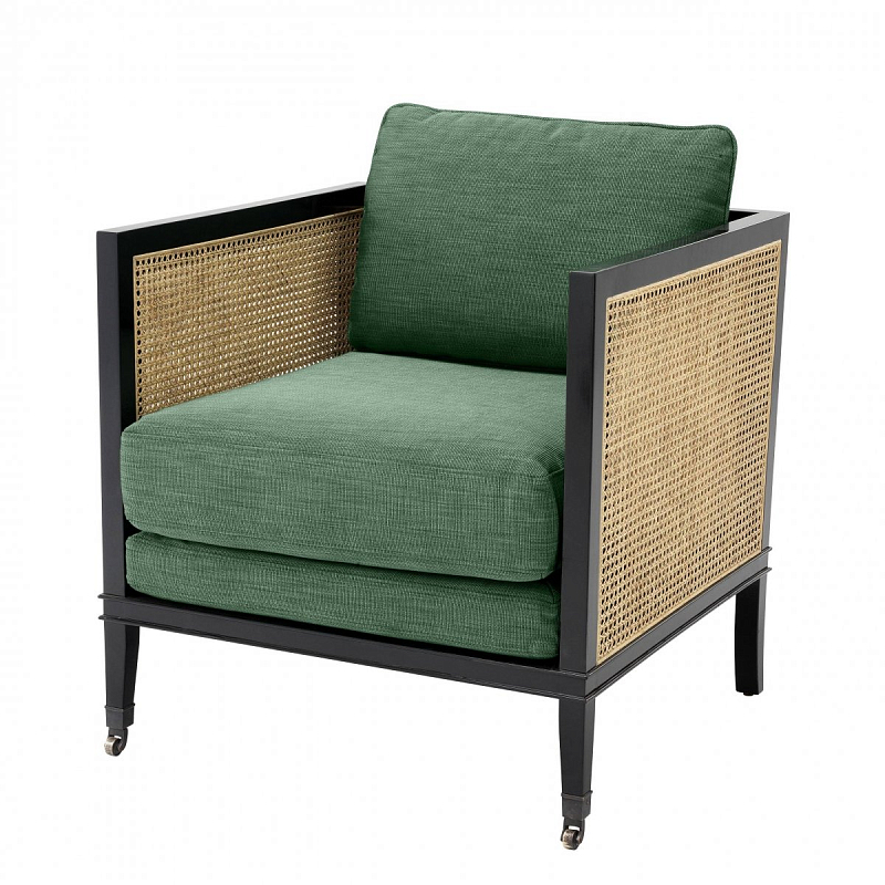 Кресло Eichholtz Chair Lauriston Зеленый Черный Кресло Eichholtz Chair Lauriston Зеленый Черный в Твери | Loft Concept