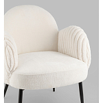 Полукресло Wave Stripes букле белый варинант исполнения - 2 | Loft Concept в Твери