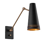 Бра черного цвета с конусным металлическим плафоном Alora варинант исполнения - 1 | Loft Concept в Твери