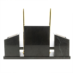 Настольный письменный набор из мрамора и змеевика с гербом России Marble Accessory варинант исполнения - 4 | Loft Concept в Твери