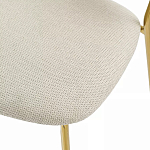 Стул барный широкой полукруглой спинкой на золотистых ножках Chair Smooth Shapes варинант исполнения - 6 | Loft Concept в Твери