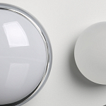 Бра овальной формы белого цвета с 2-мя лампами Lunar Pebbles варинант исполнения - 7 | Loft Concept в Твери