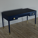 Письменный стол Elsa Dreams Blue Шпон дерево с двумя ящиками варинант исполнения - 2 | Loft Concept в Твери