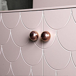 Дизайнерский комод розовый с фактурным фасадом Tiles варинант исполнения - 2 | Loft Concept в Твери