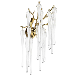 Бра с бронзовыми акцентами и прозрачными стеклянными каплями Droplet Bra варинант исполнения - 1 | Loft Concept в Твери