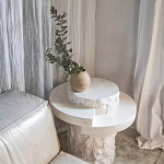 Дизайнерский журнальный стол цилиндрической формы фактурный Mylepen варинант исполнения - 3 | Loft Concept в Твери