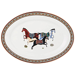 Сервиз обеденный из фарфора с изображением лошадей на 6 персон 23 предмета Porcelain Horse Set  варинант исполнения - 4 | Loft Concept в Твери