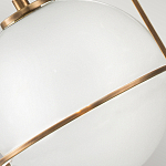 Подвесной светильник с белым плафоном в форме шара в арочной подвеске Hinkley варинант исполнения - 18 | Loft Concept в Твери