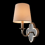 Бра с белым текстильным абажуром и фигурным основанием с зеркальной вставкой Vitorino варинант исполнения - 21 | Loft Concept в Твери