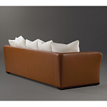 Элитарный современный диван Birmingham с кожаной спинкой варинант исполнения - 2 | Loft Concept в Твери