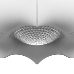 Подвесной светильник с белым фигурным абажуром и мягкими волнистыми краями Cloud Motion  варинант исполнения - 6 | Loft Concept в Твери