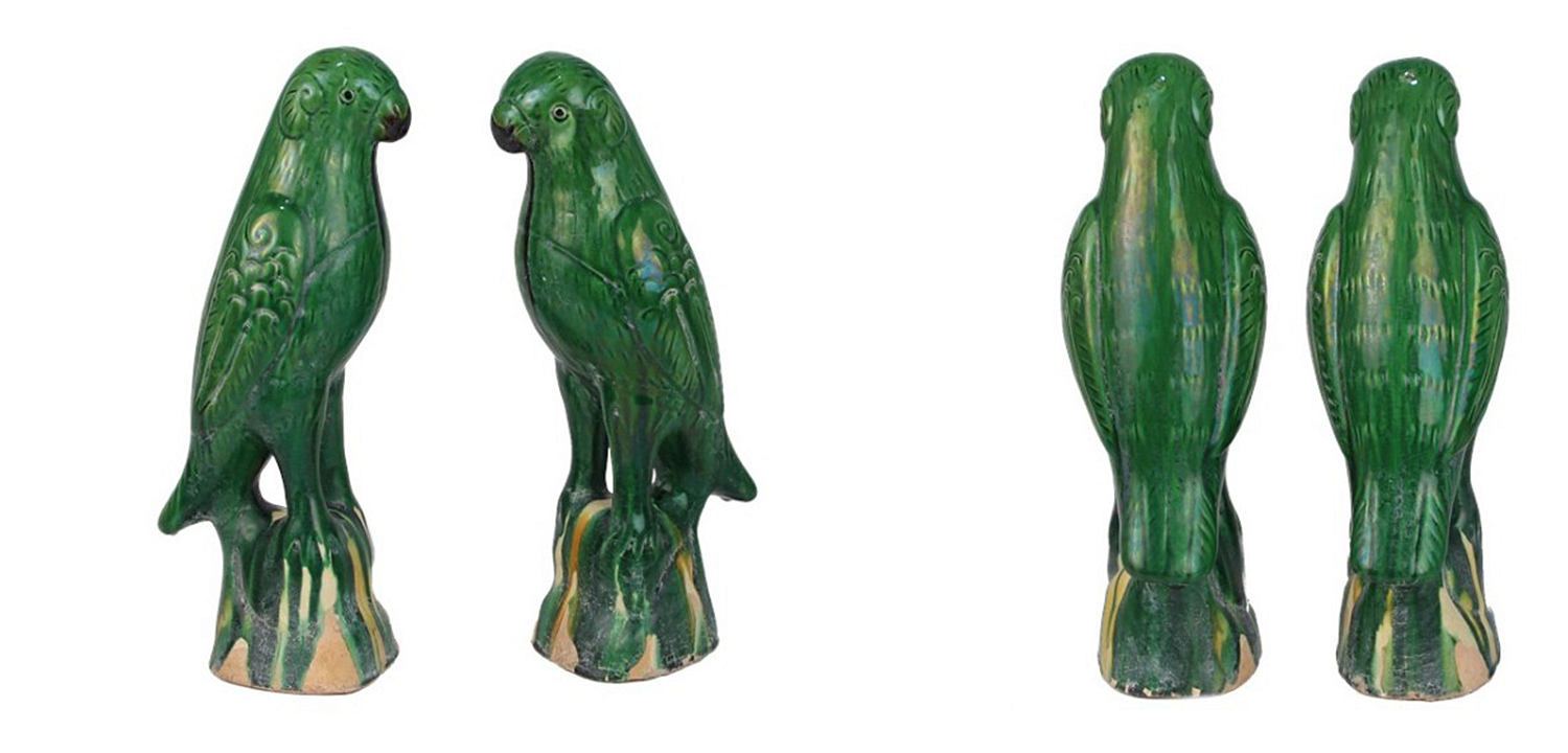 Статуэтка Green Parrot Porcelain Статуэтка Green Parrot Porcelain - Loft-Concept в Твери